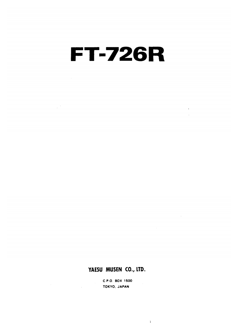 FT-726R维修电器原理图手册