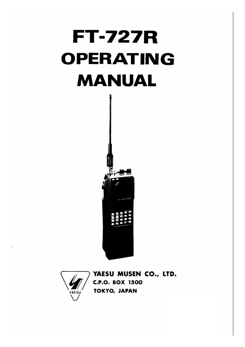 FT-727R_user操作说明书手册
