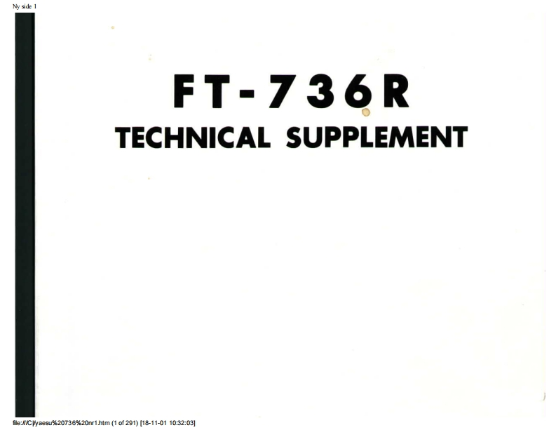 FT-736R维修电器原理图手册
