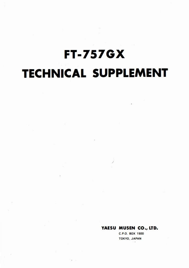 FT-757GX_Technical_Supplement维修手册含电器原理图-找手册网