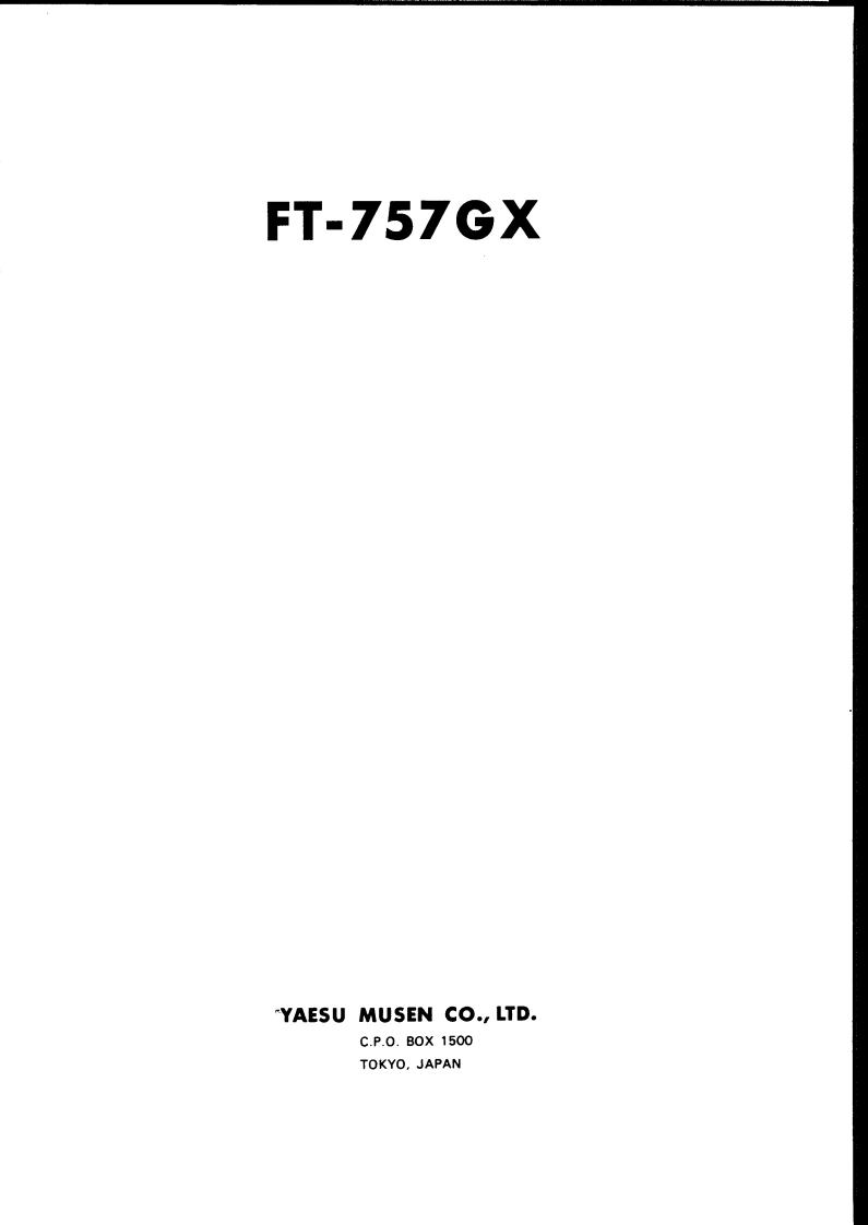 FT-757GX维修电器原理图手册