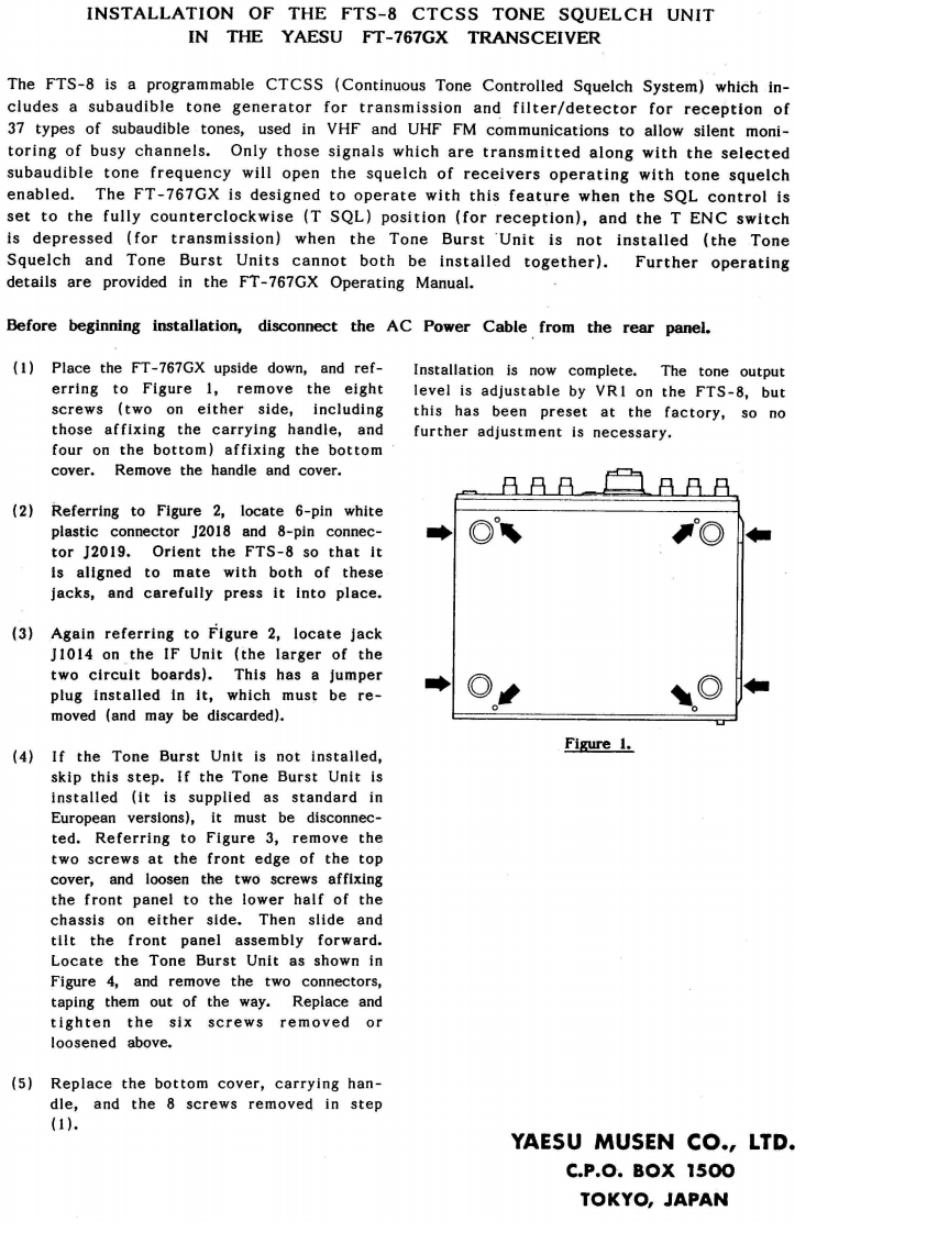 FT-767GX_FTS-8_CTCSS_installation