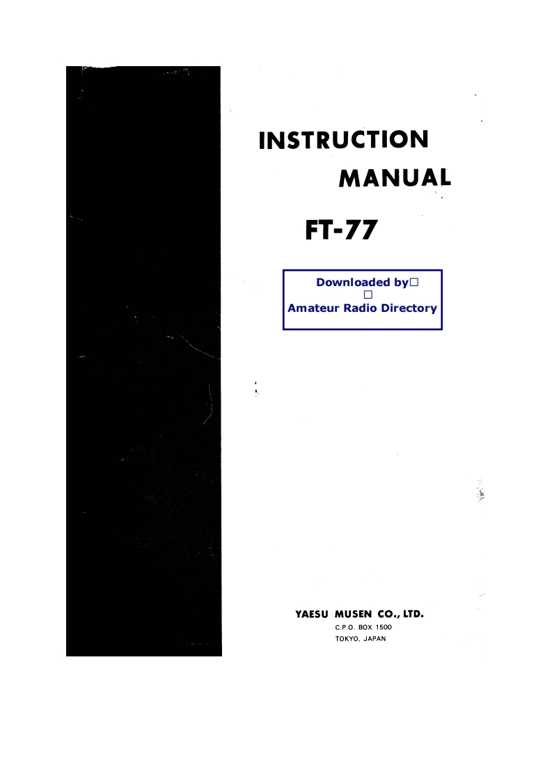 FT-77_使用说明书手册