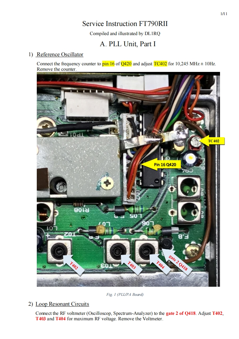 FT-790R2_维修说明书手册_DL1RQ