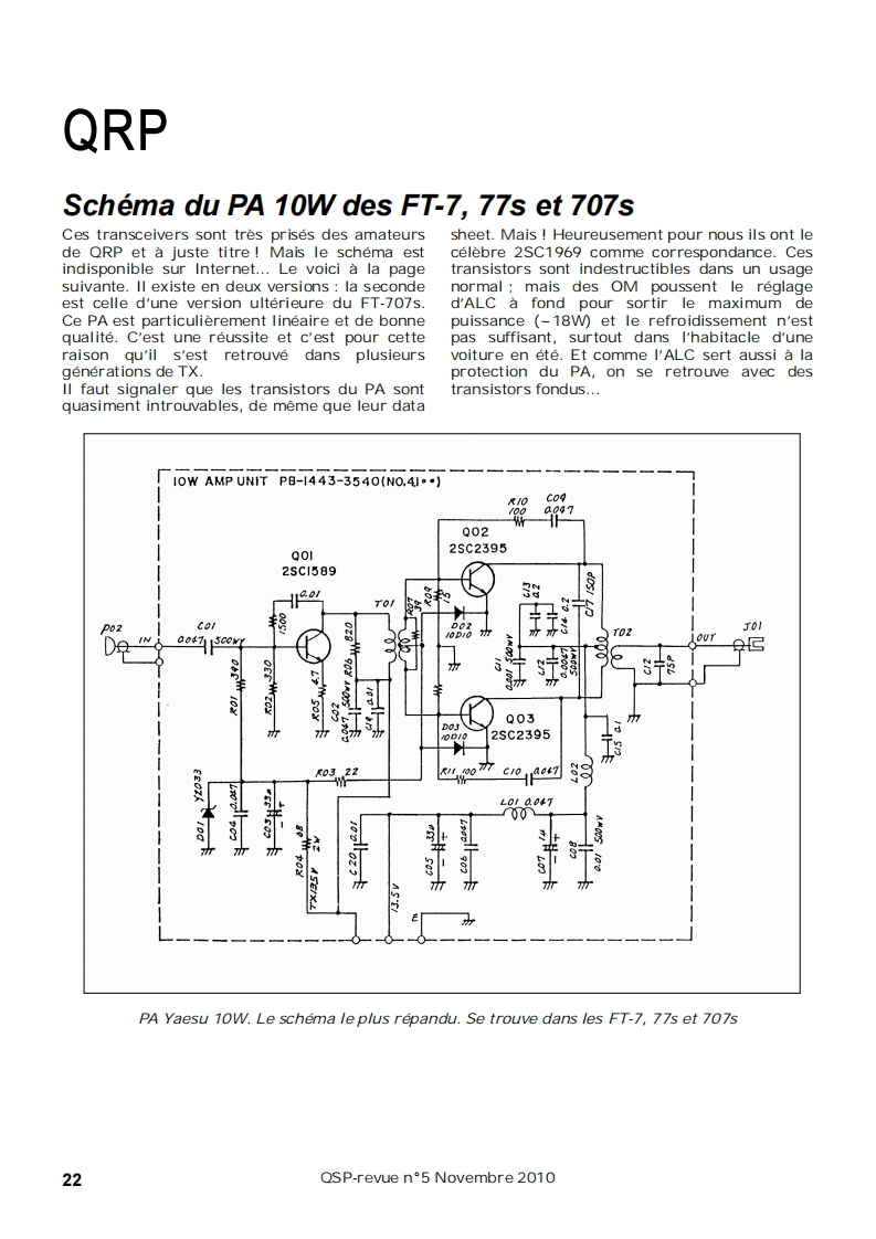 FT-7_FT-77S_FT707S_10W_PA_new_version_参考电器原理图_FR_2010