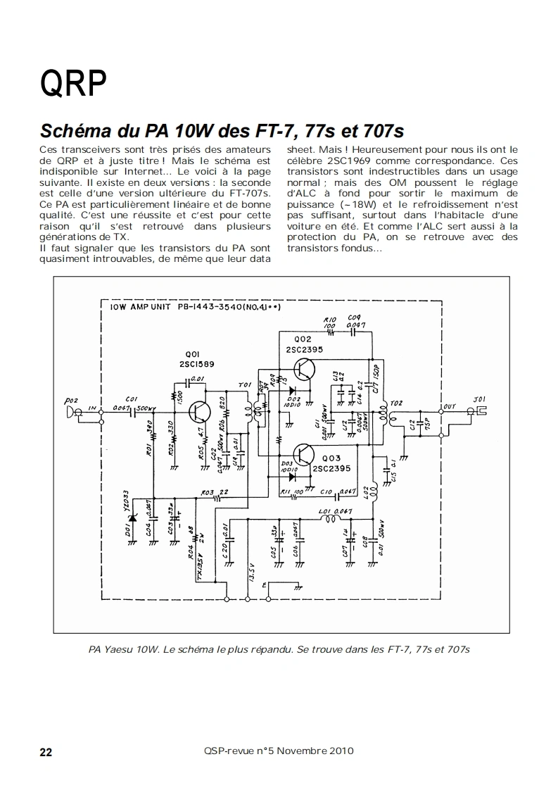 FT-7_FT-77S_FT707S_10W_PA_new_version_参考电器原理图_FR_2010