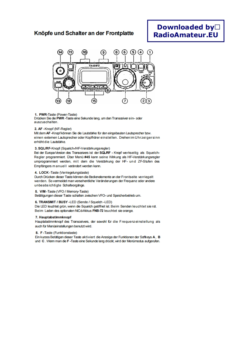 FT-817_使用说明书手册_guide_DE