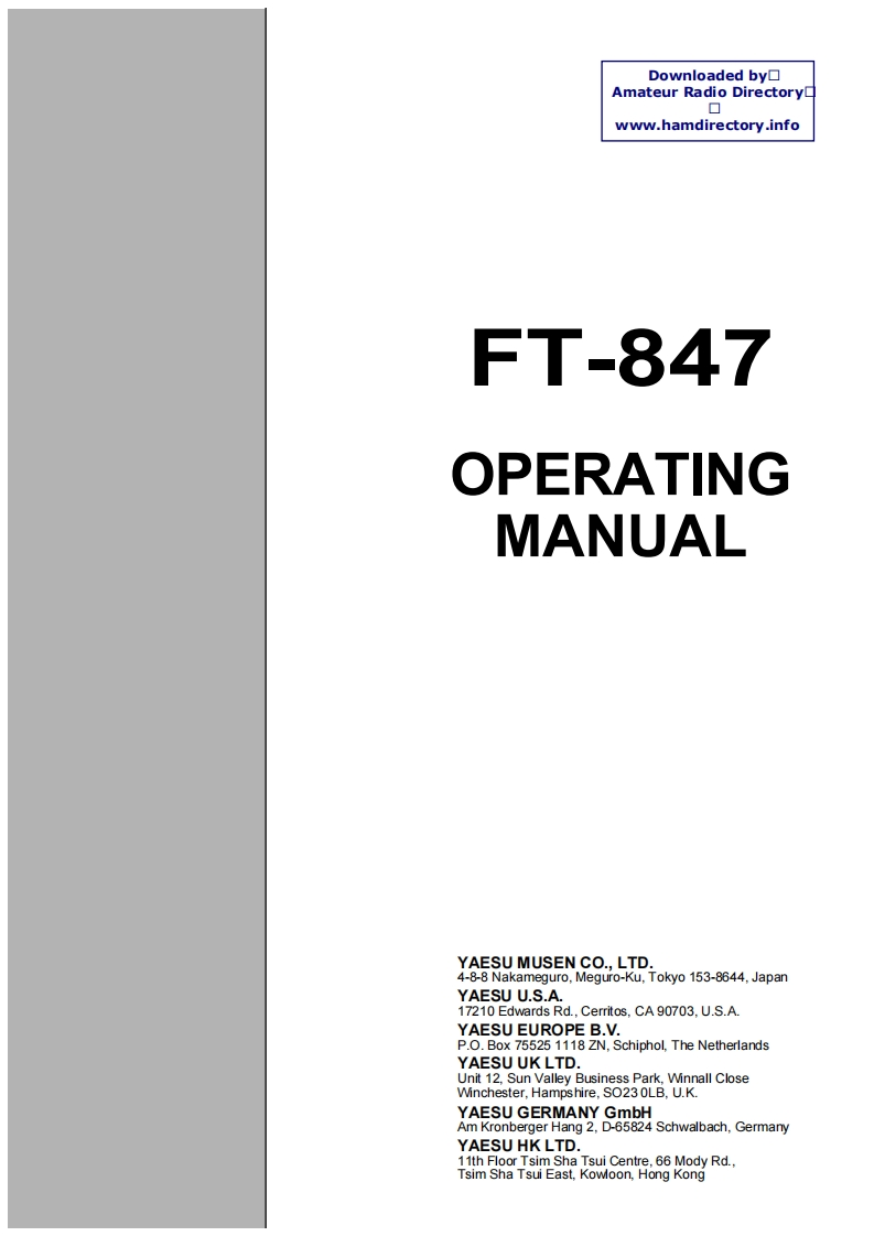 FT-847_user操作说明书手册