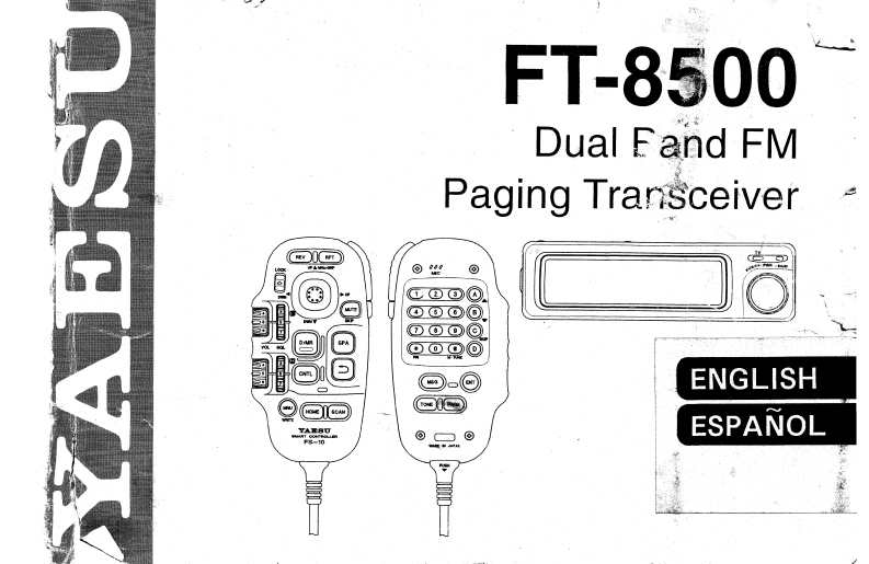 FT-8500_Manual操作说明书手册