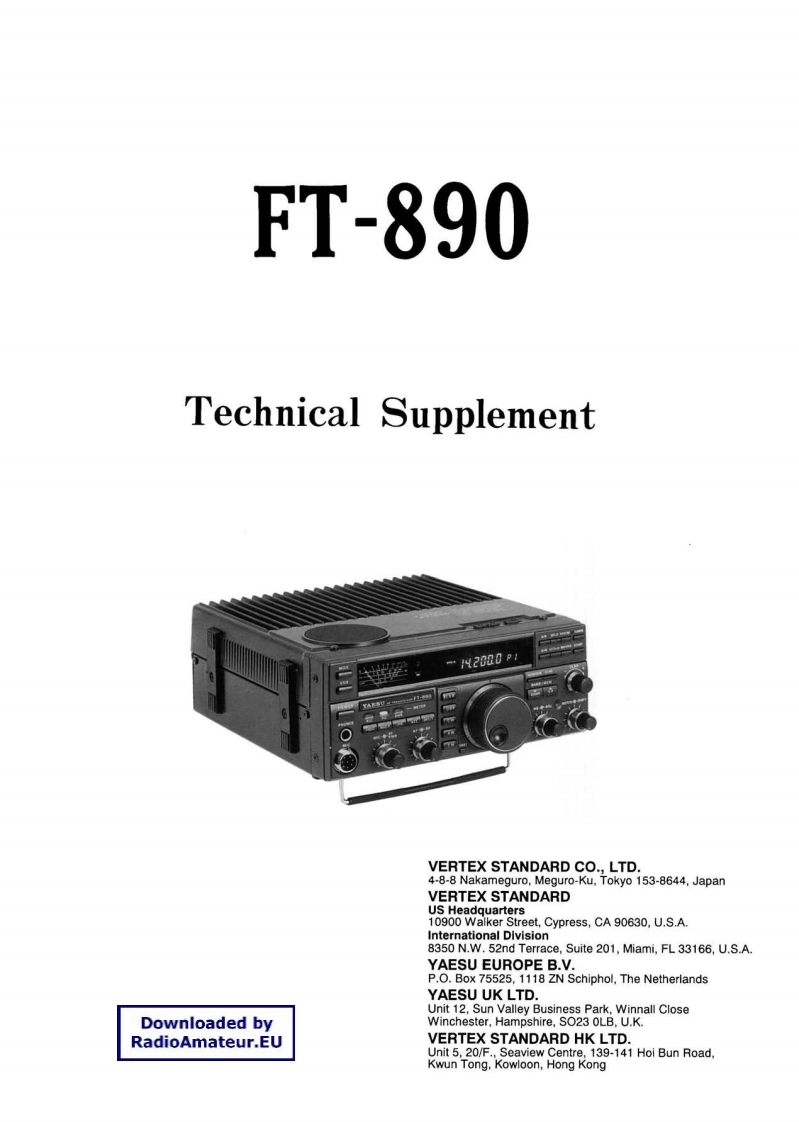 FT-890_维修维护电器原理图手册