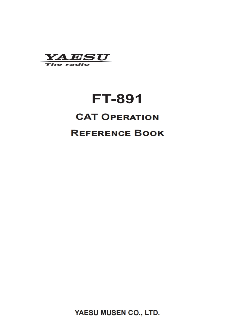 FT-891_CAT_操作说明书手册_ENG_1909-C