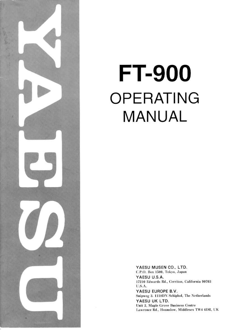 FT-900_使用说明书手册