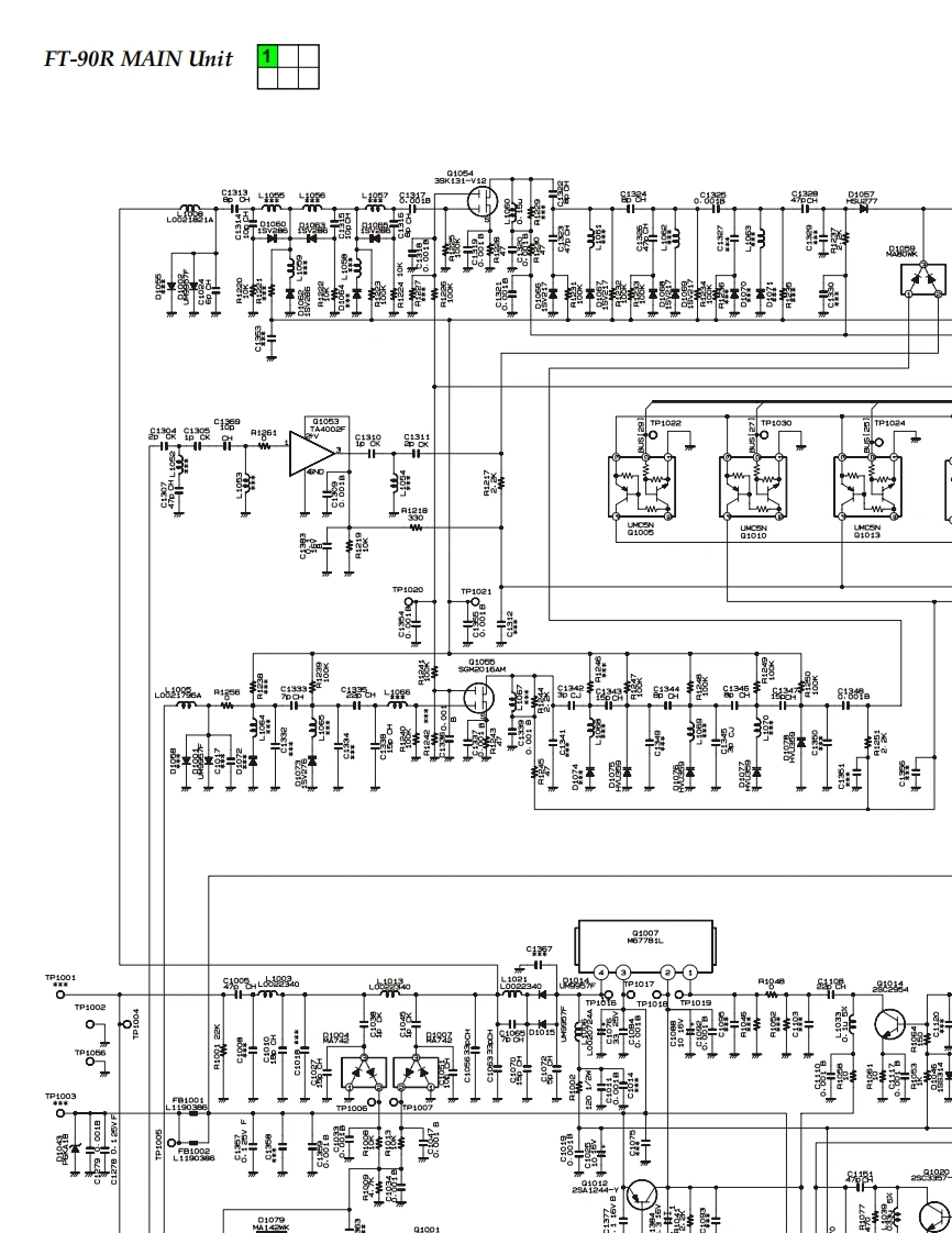 FT-90R_电器原理图