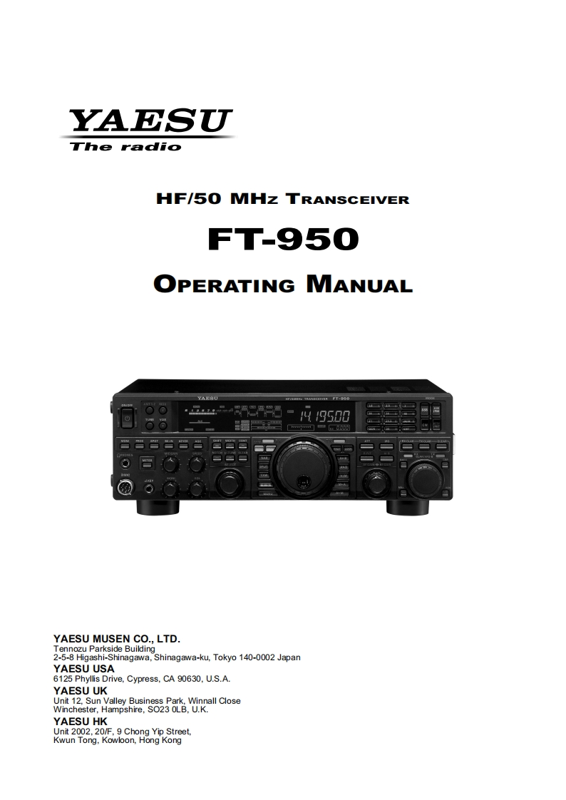 FT-950_USA_EXP_EU_操作说明书手册_ENG_EH031H206