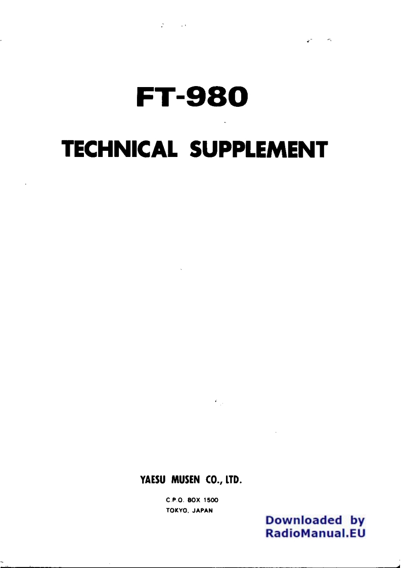 FT-980_维修维护电器原理图手册