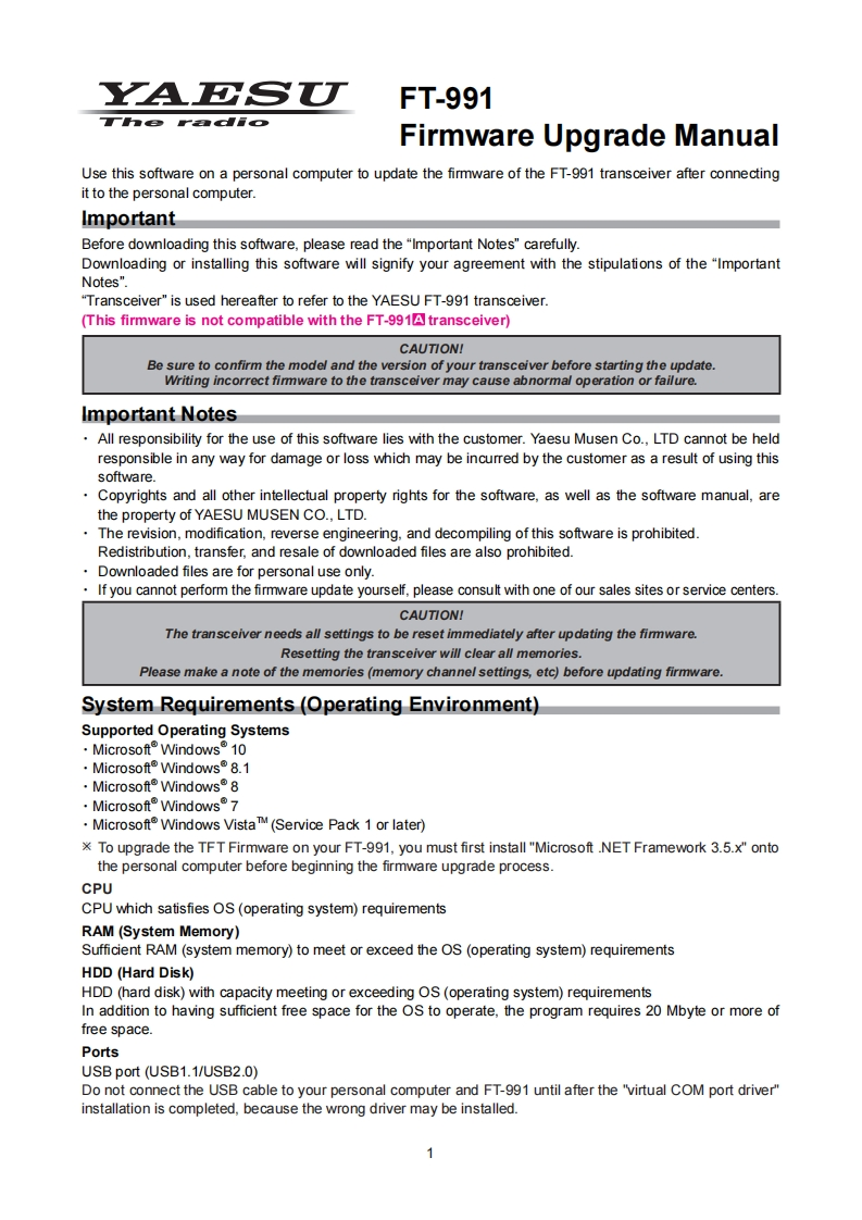 FT-991_Firmware_Ver_Up_使用说明书手册_ENG_1612-D