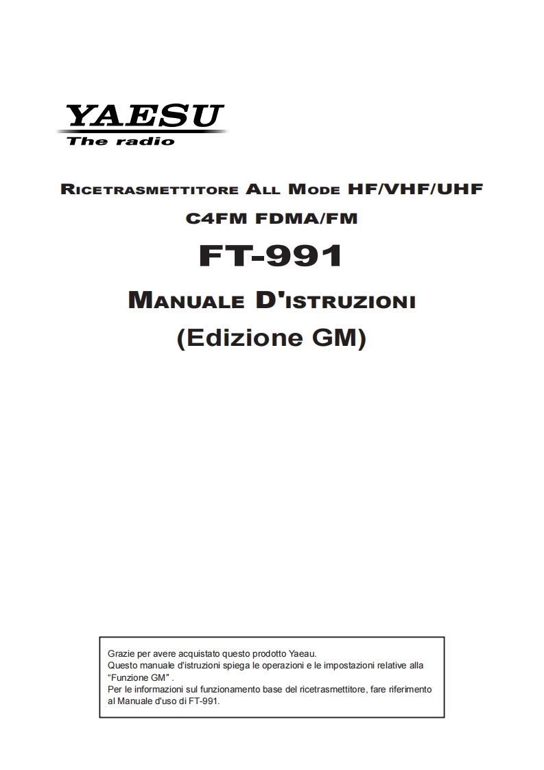 FT-991_GM_使用说明书手册_IT