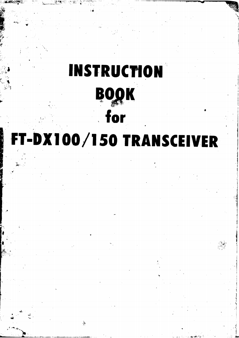 FT-DX100-150_Manual操作说明书手册