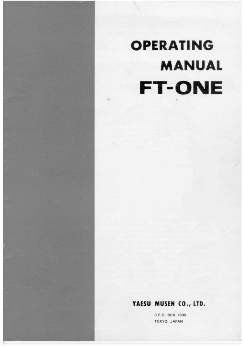 FT-One操作说明书手册