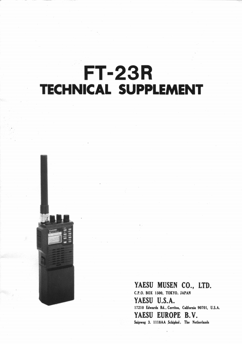FT23R维修电器原理图手册