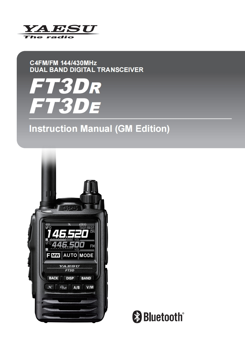 FT3DR_DE_GM_ENG_1907-A使用说明书手册