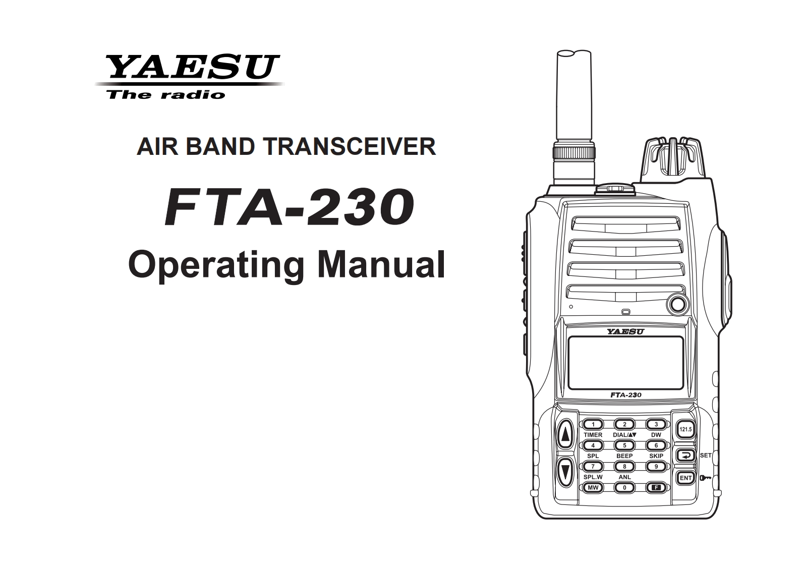 FTA-230Owners使用说明书手册12-4-2012