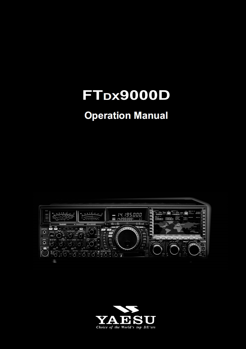 FTDX-9000D_使用说明书手册