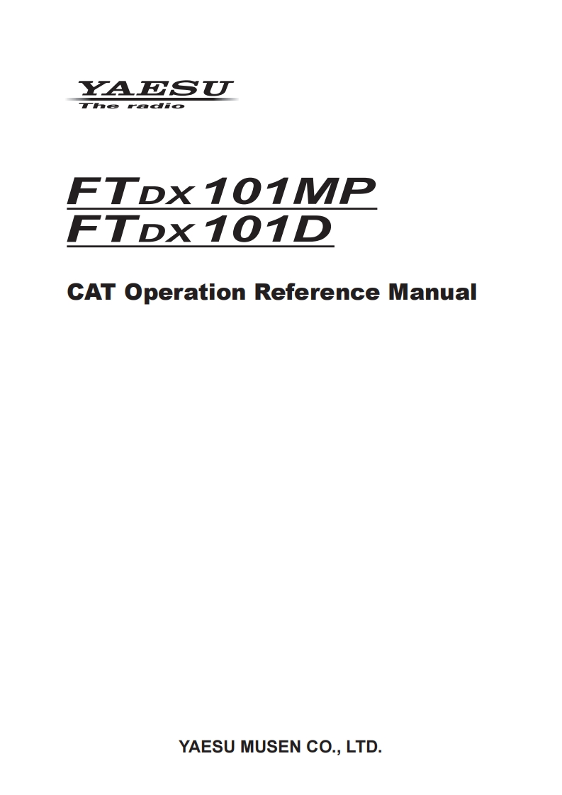 FTDX101MP_D_CAT_操作说明书手册_ENG_2006-G