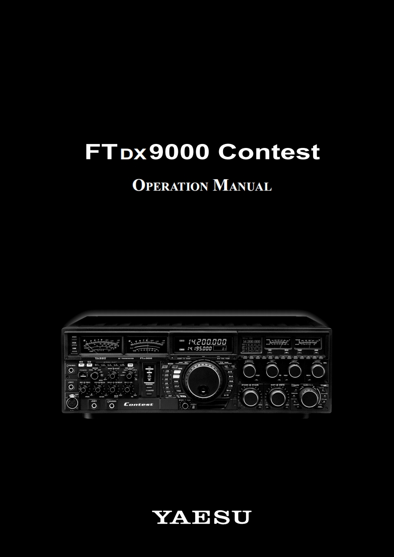 FTDX9000Contest_操作说明书手册_USA_EXP_EU_ENG_EH010H153