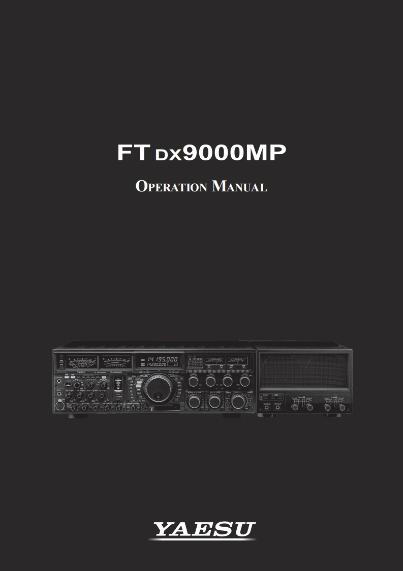 FTDX9000MP_操作说明书手册_USA_EXP_EU_ENG_EH010H183