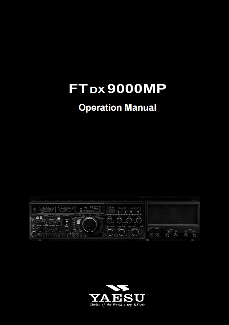 FTDX9000_MP_操作说明书手册_eng