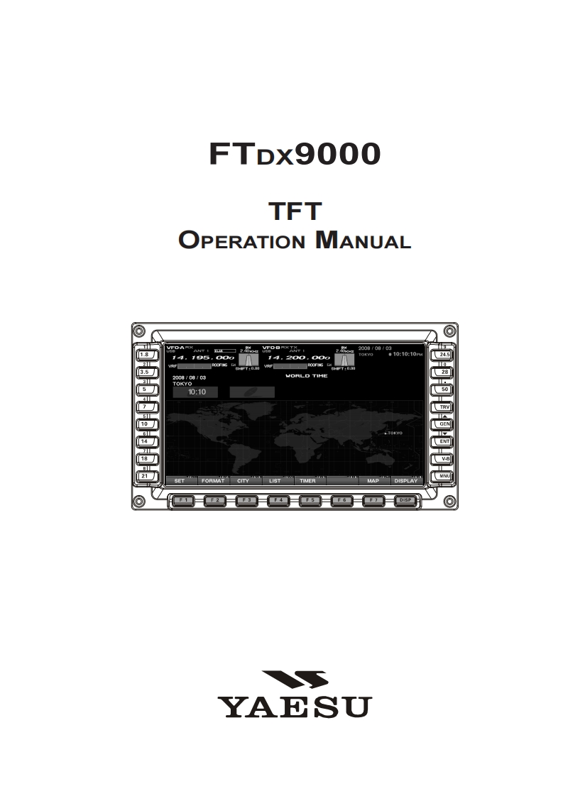 FTDX9000_TFT_使用说明书手册_EH010H113_2009-03-06