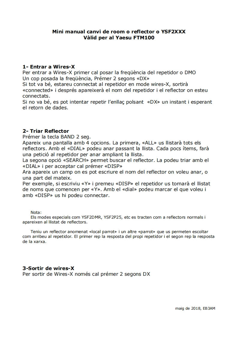 FTM-100_minimanual操作说明书手册