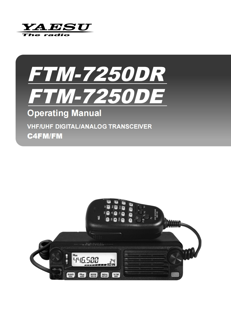 FTM-7250DR_DE_操作说明书手册_ENG_EH075M200_1804B-BM-1