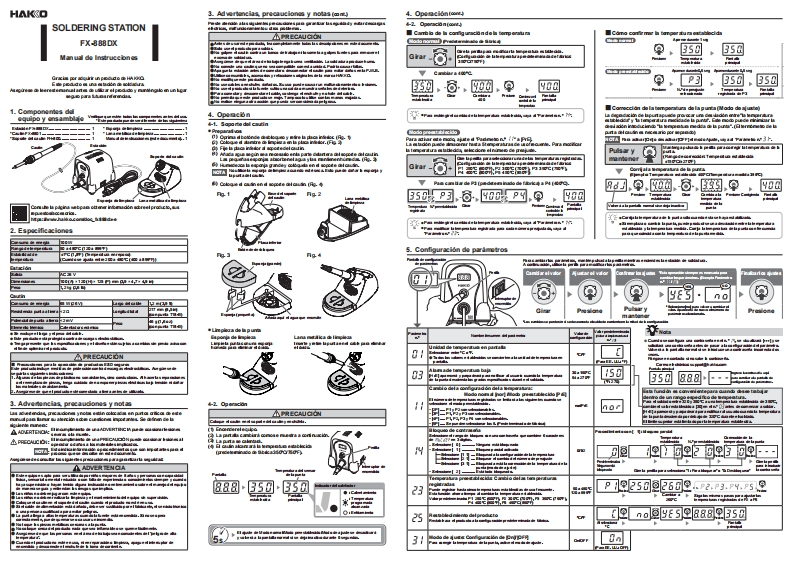 FX-888DX_instruction操作说明书手册指南_ES