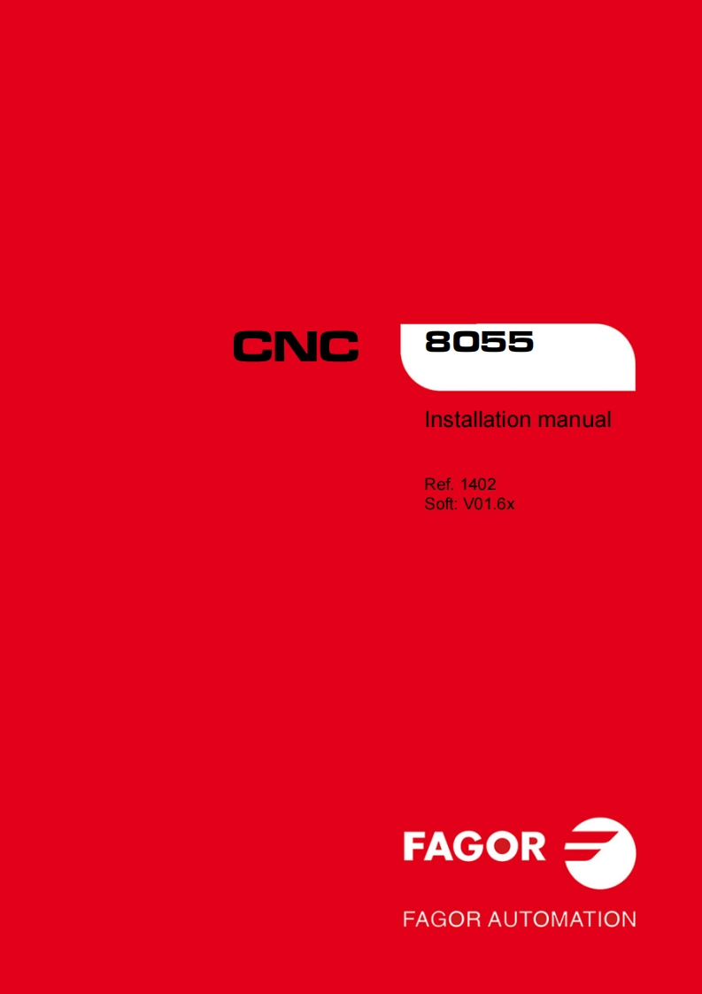 Fagor-CNC-8055-安装调试说明书手册-English