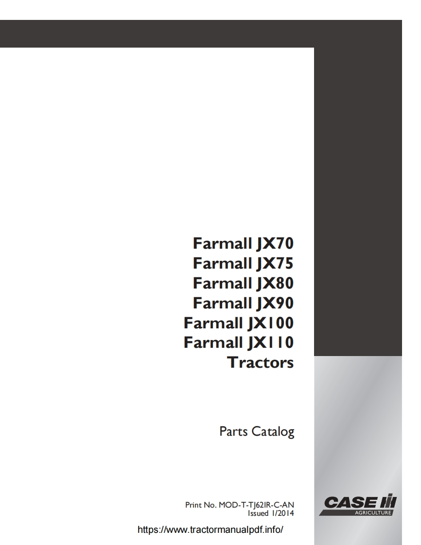 Farmall-JX-Tractors-零部件手册-PDF