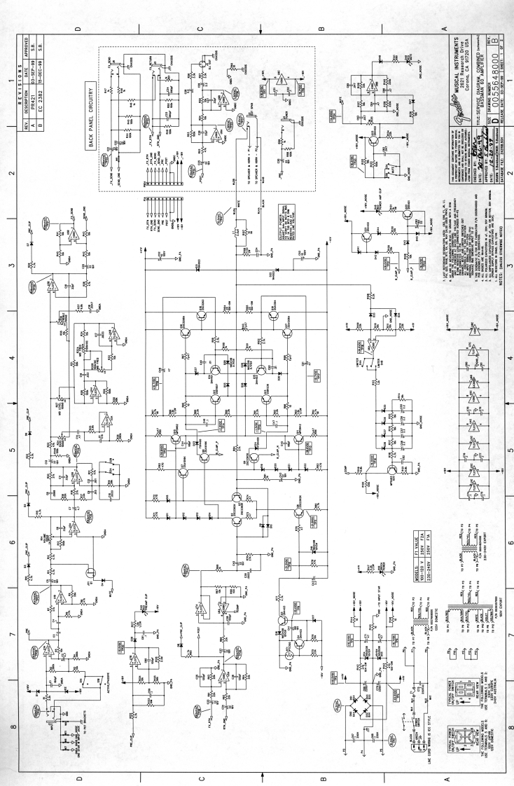 Fender-Bas维修说明书手册含电器原理图an60-pwr-电气原理图手册
