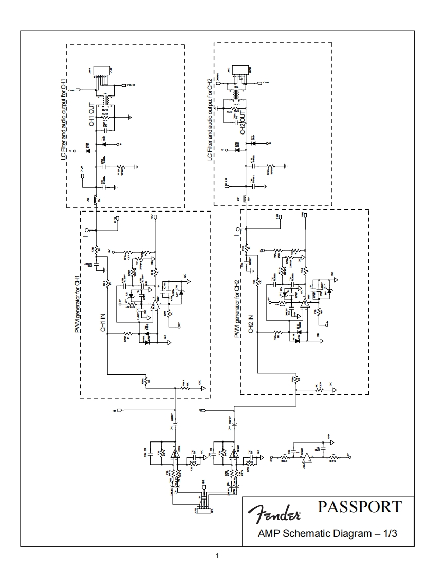 Fender-Passport300Pro-pwr-电气原理图手册