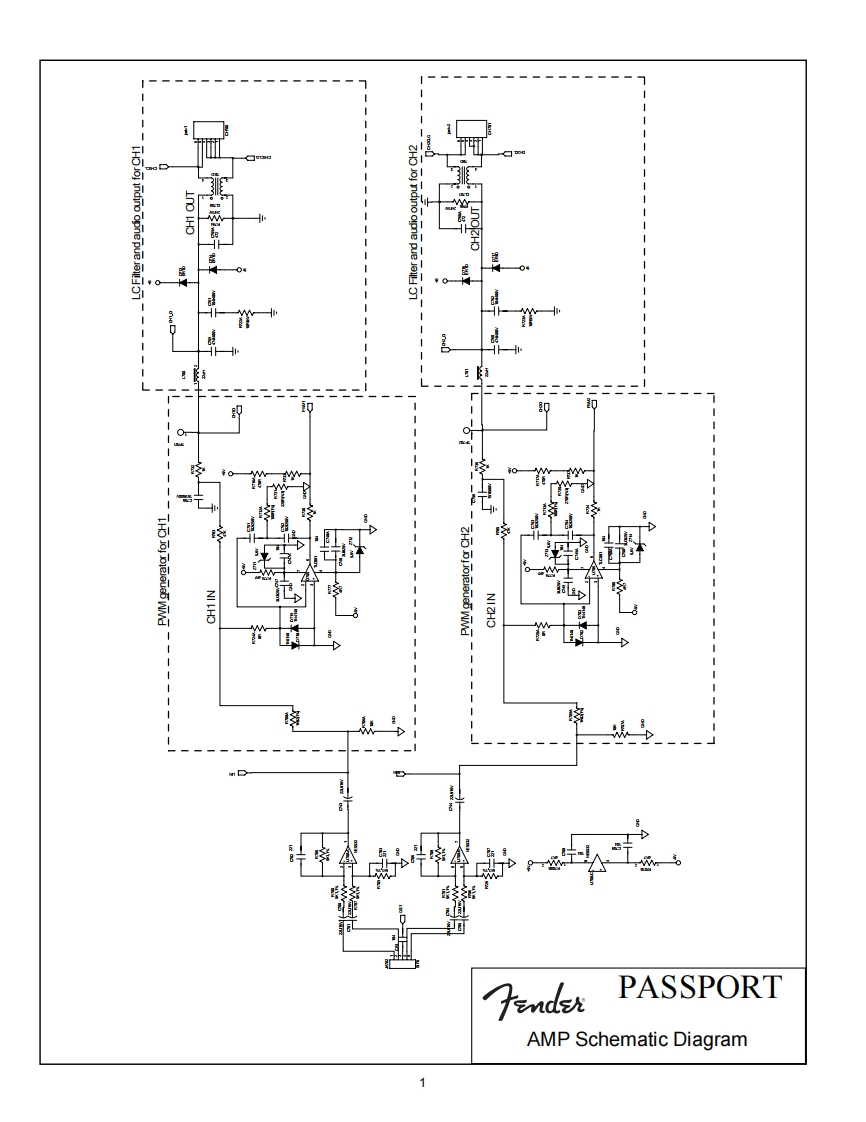 Fender-Passport500Pro-pwr-电气原理图手册