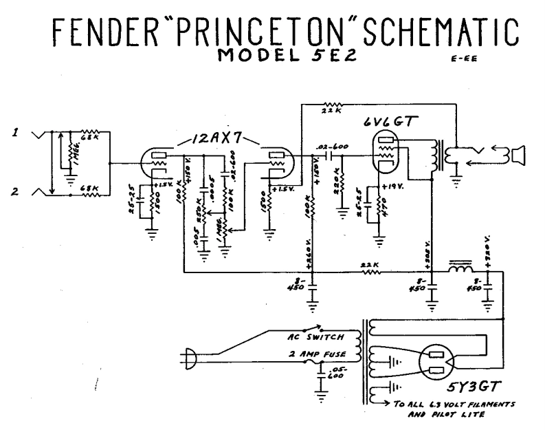Fender-Princeton-5E2-Schematic