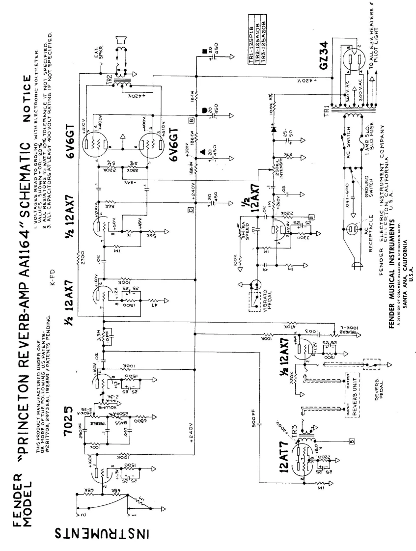 Fender-Princeton-Rev-GZ34-AA1164-Schematic