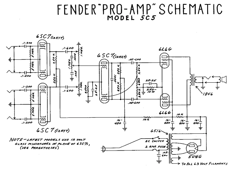 Fender-Pro-5C5-Schematic