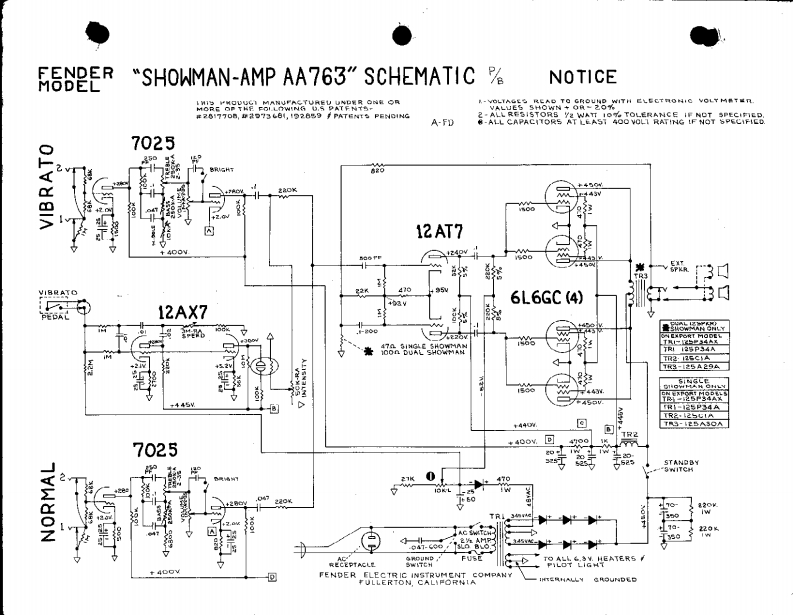 Fender-Showman-AA763-Schematic