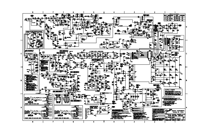Fender-Stage1600-pwr-电气原理图手册