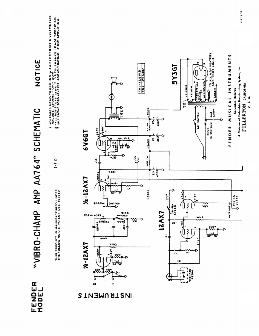 Fender-Vibro-Champ-AA764-Schematic