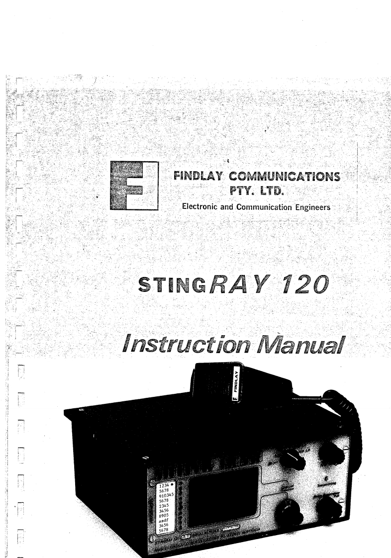Findlay_Stingray_120_使用说明书手册