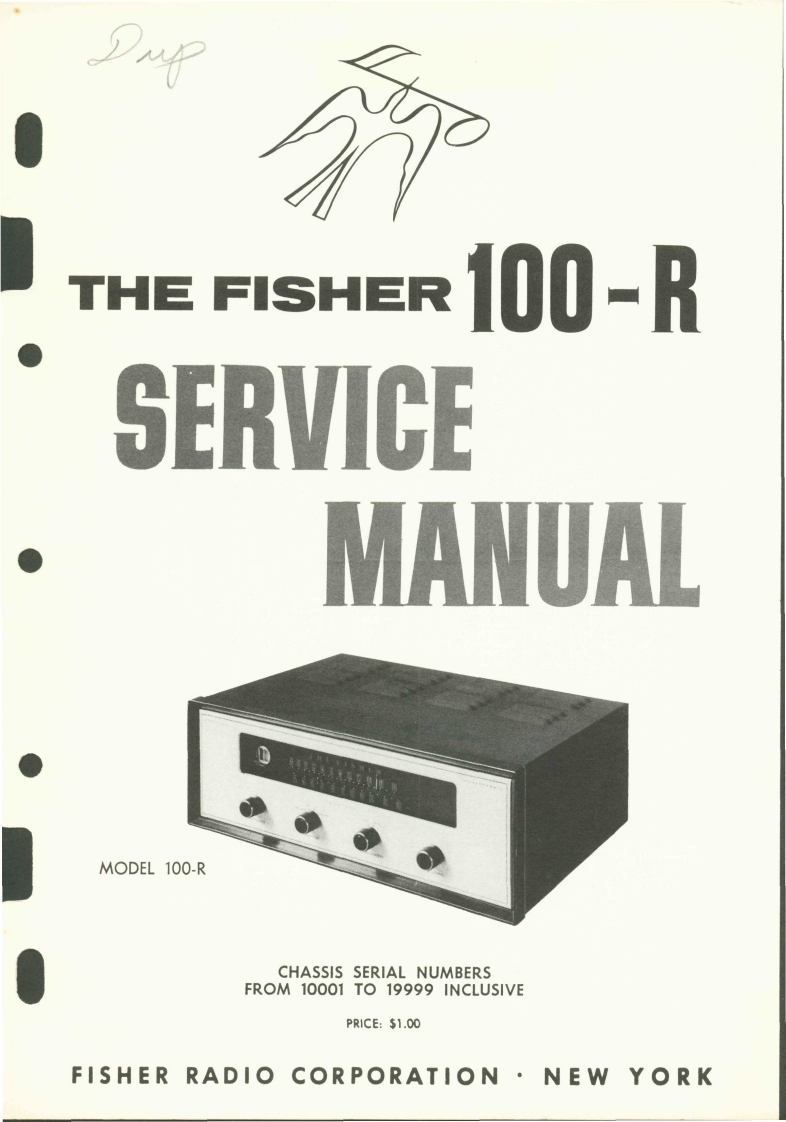 Fisher-100R-tun-维修说明书手册含电器原理图