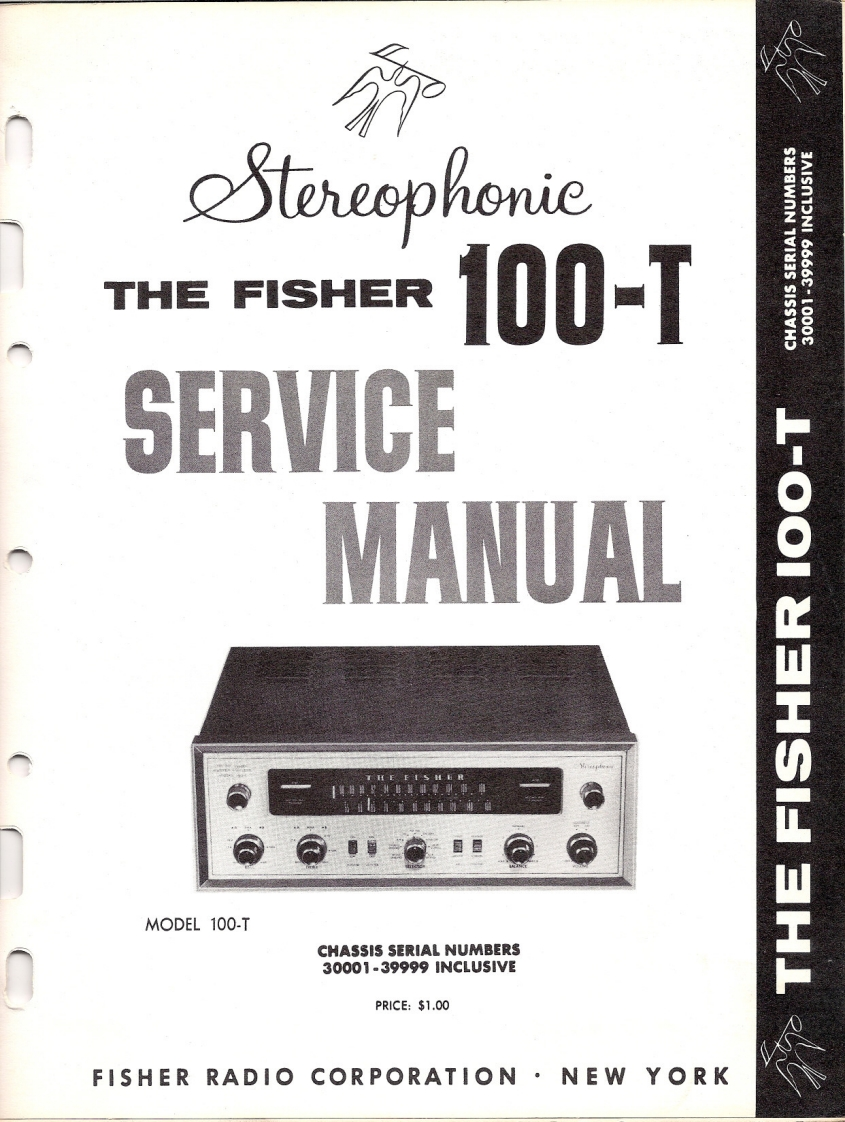 Fisher-100T-rec-维修说明书手册含电器原理图2