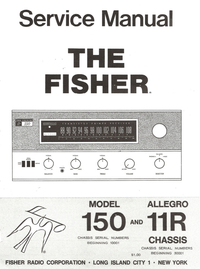 Fisher-150-rec-维修说明书手册含电器原理图